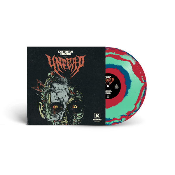 REDA119S - UNDEAD - EXISTENTIAL HORROR (RED-BLUE-TEAL SWIRL VINYL) - LP 2021